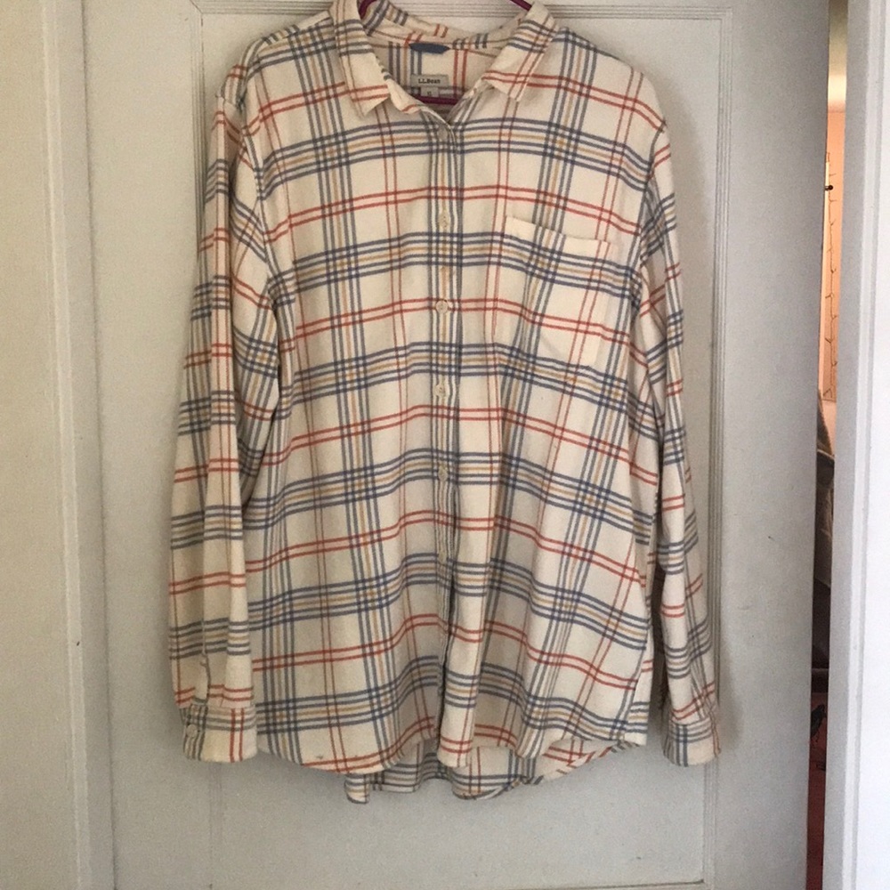 LL Bean women’s organic cotton flannel